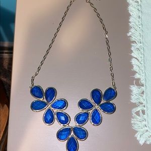 large, chunky, blue necklace